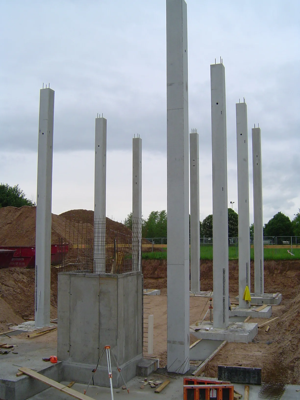 Rohbau Kletterhalle | © DAV Heidelberg