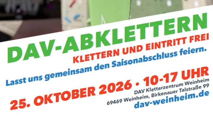 Abklettern Weinheim | © DAV Weinheim