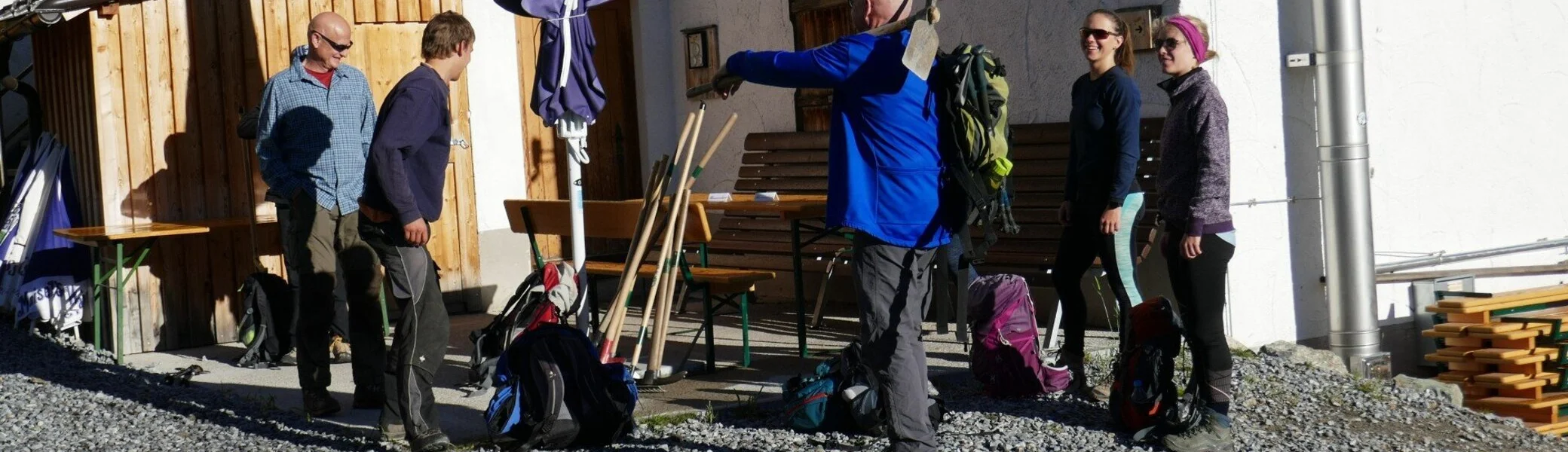 Wegearbeiten im Raum Heidelberger Hütte | © DAV Heidelberg/Hans Posawatz