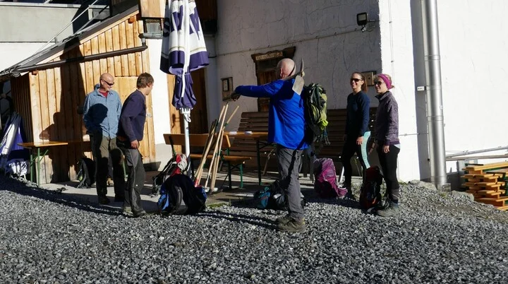 Wegearbeiten im Raum Heidelberger Hütte | © DAV Heidelberg/Hans Posawatz