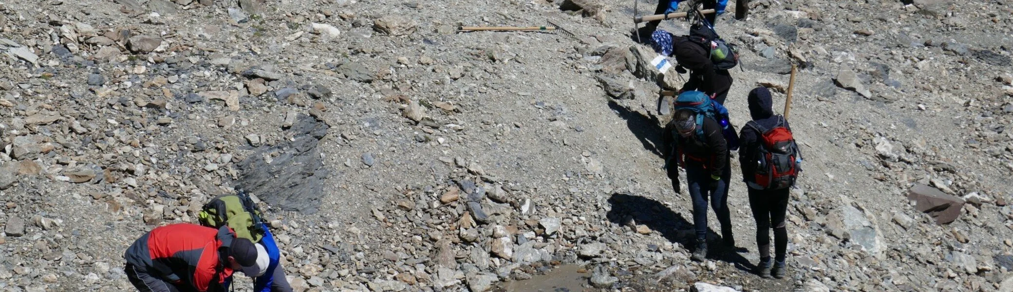 Wegearbeiten im Raum Heidelberger Hütte | © DAV Heidelberg/Hans Posawatz