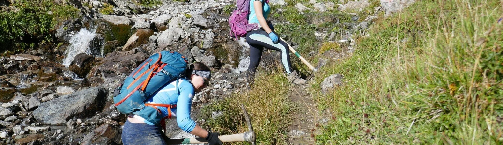 Wegearbeiten im Raum Heidelberger Hütte | © DAV Heidelberg/Hans Posawatz