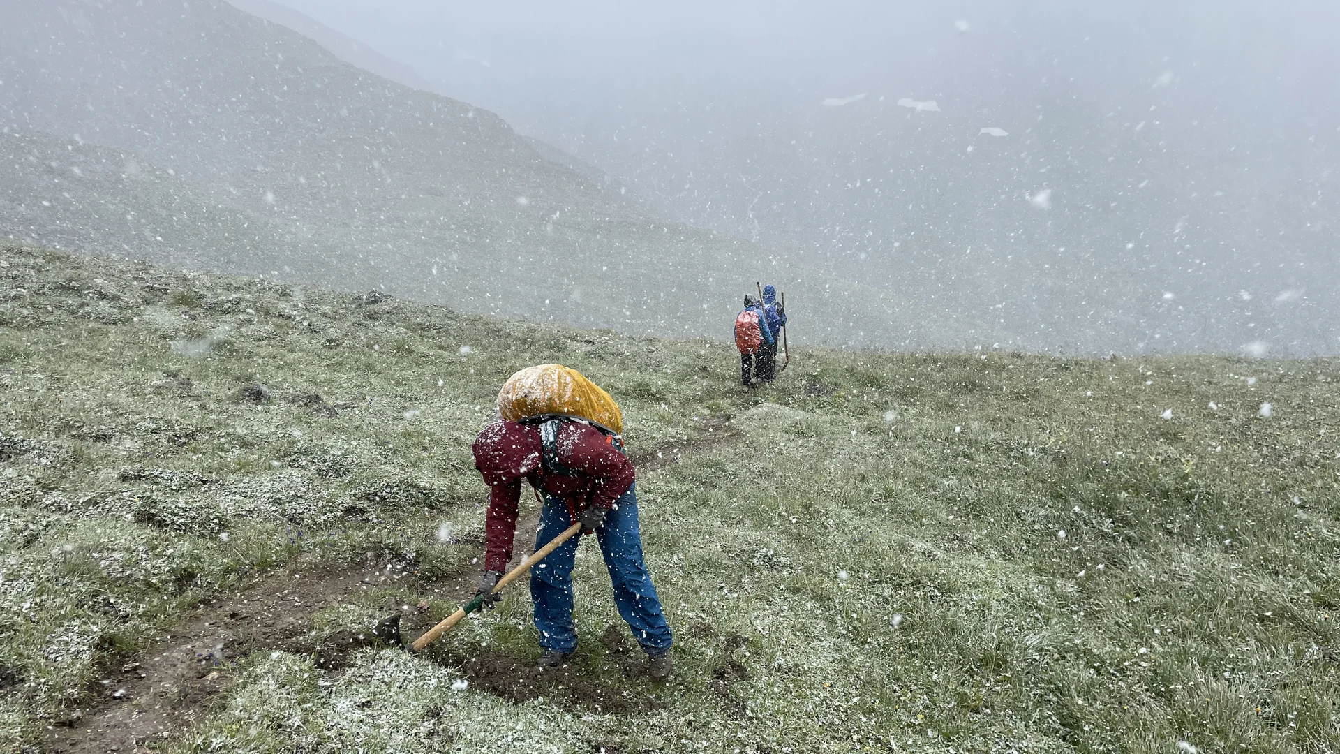 Wegearbeiten im Raum Heidelberger Hütte | © DAV Heidelbrg/Jens Haaf