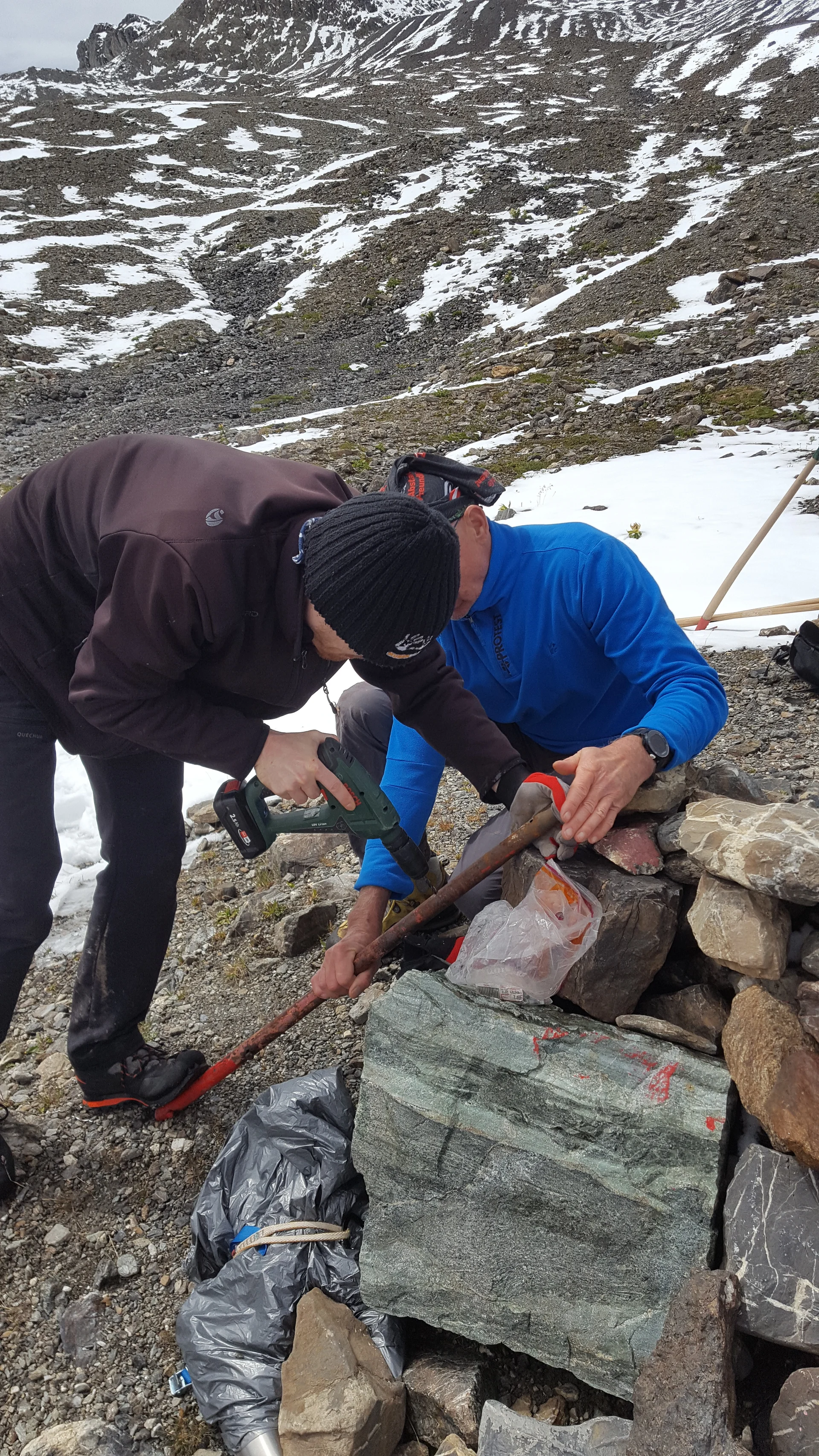 Wegearbeiten im Raum Heidelberger Hütte | © DAV Heidelberg/Markus Eberle 