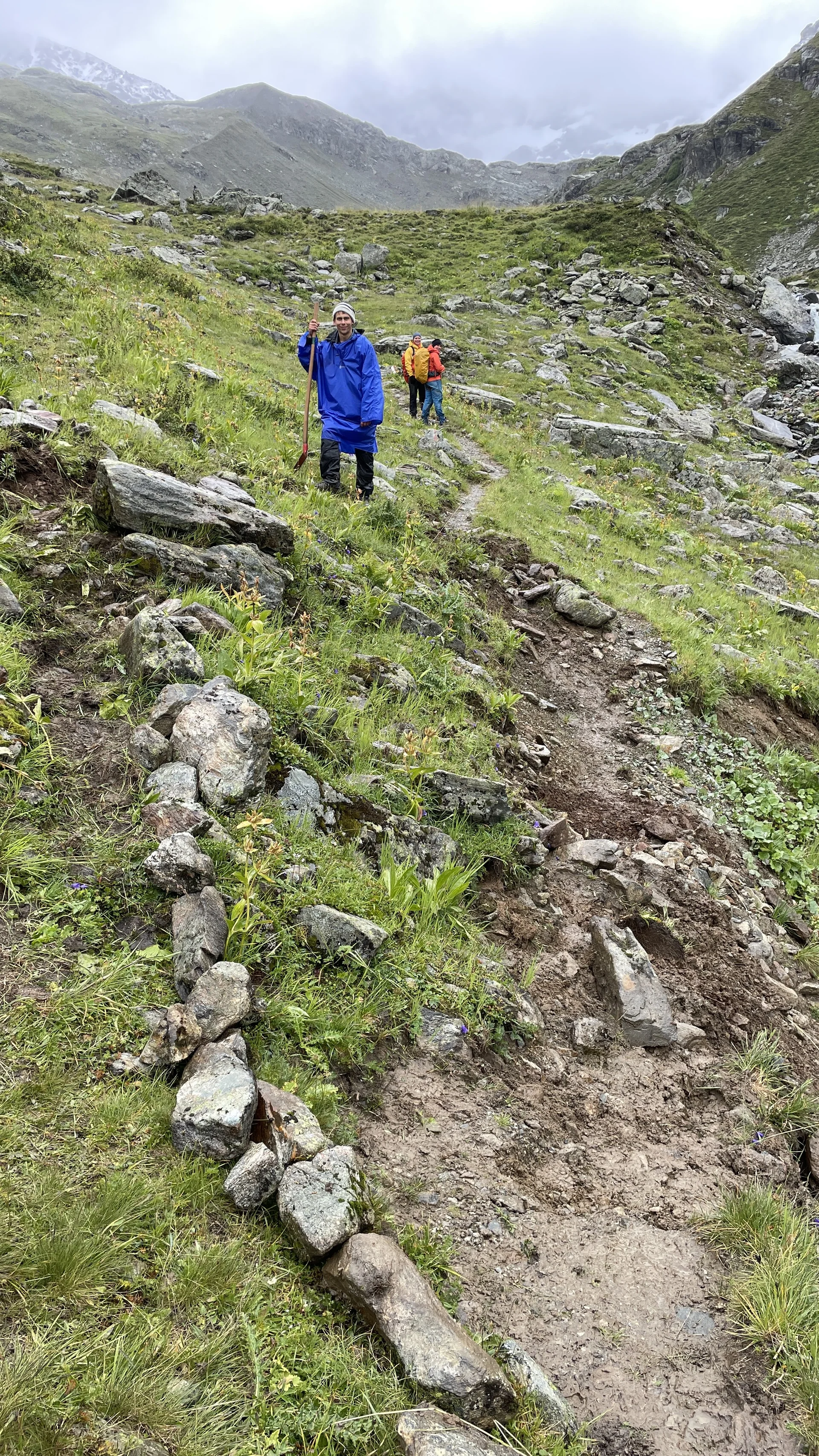 Wegearbeiten im Raum Heidelberger Hütte | © DAV Heidelberg/Jens Haaf 
