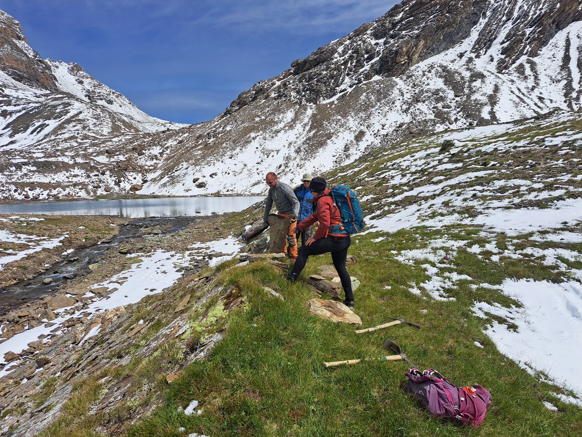 Wegearbeiten im Raum Heidelberger Hütte | © DAV Heidelberg/Johanna & Luisa Ueltzhöffer 