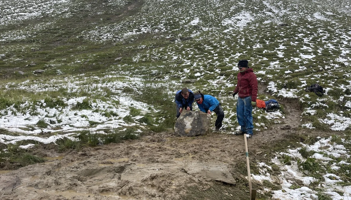Wegearbeiten im Raum Heidelberger Hütte | © DAV Heidelberg/Jens Haaf 