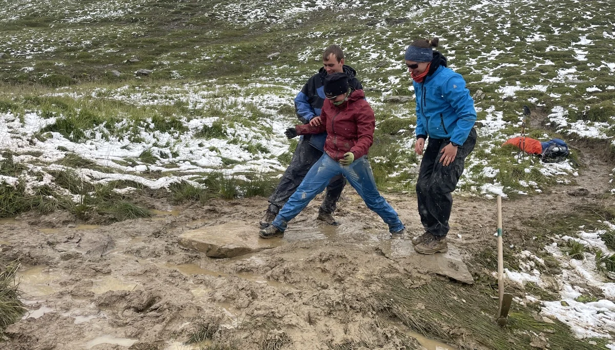 Wegearbeiten im Raum Heidelberger Hütte | © DAV Heidelberg/Jens Haaf 