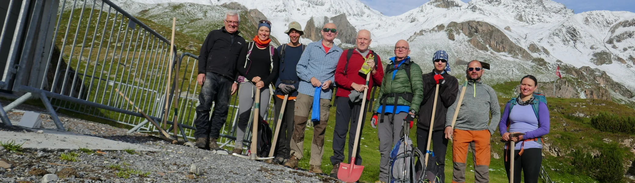 Wegearbeiten im Raum Heidelberger Hütte | © DAV Heidelberg/Hans Posawatz