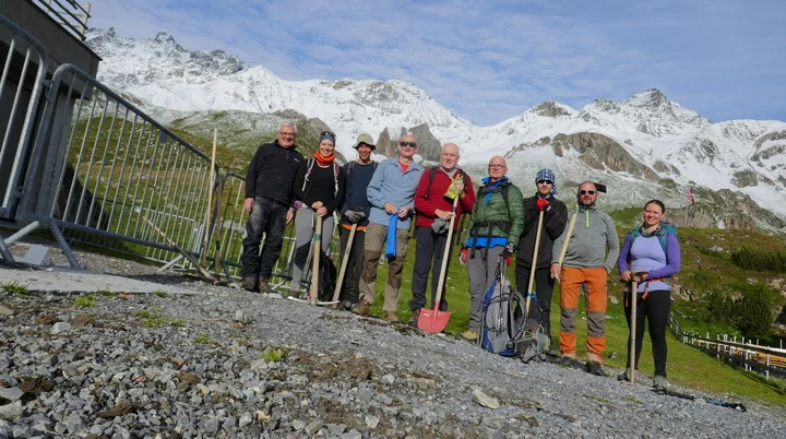 Wegearbeiten im Raum Heidelberger Hütte | © DAV Heidelberg/Hans Posawatz