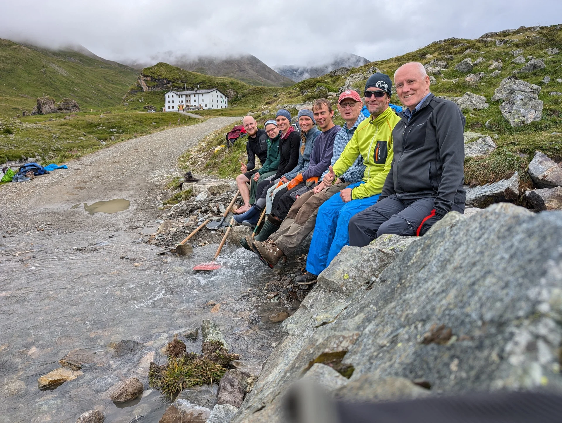 Wegearbeiten im Raum Heidelberger Hütte | © DAV Heidelberg/Christian Rieth