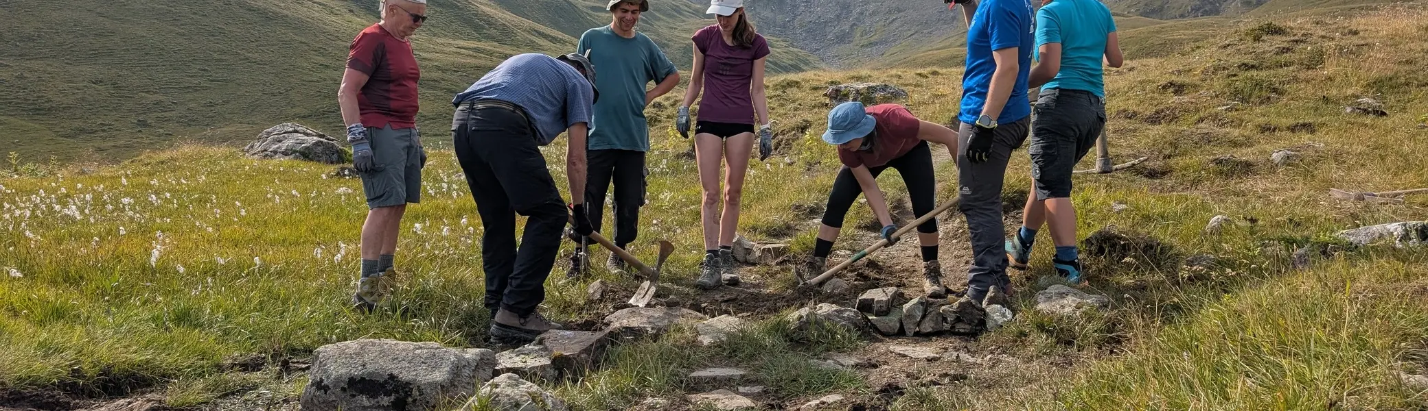 Wegearbeiten im Raum Heidelberger Hütte 2025 | © DAV Heidelberg/Christian Rieth