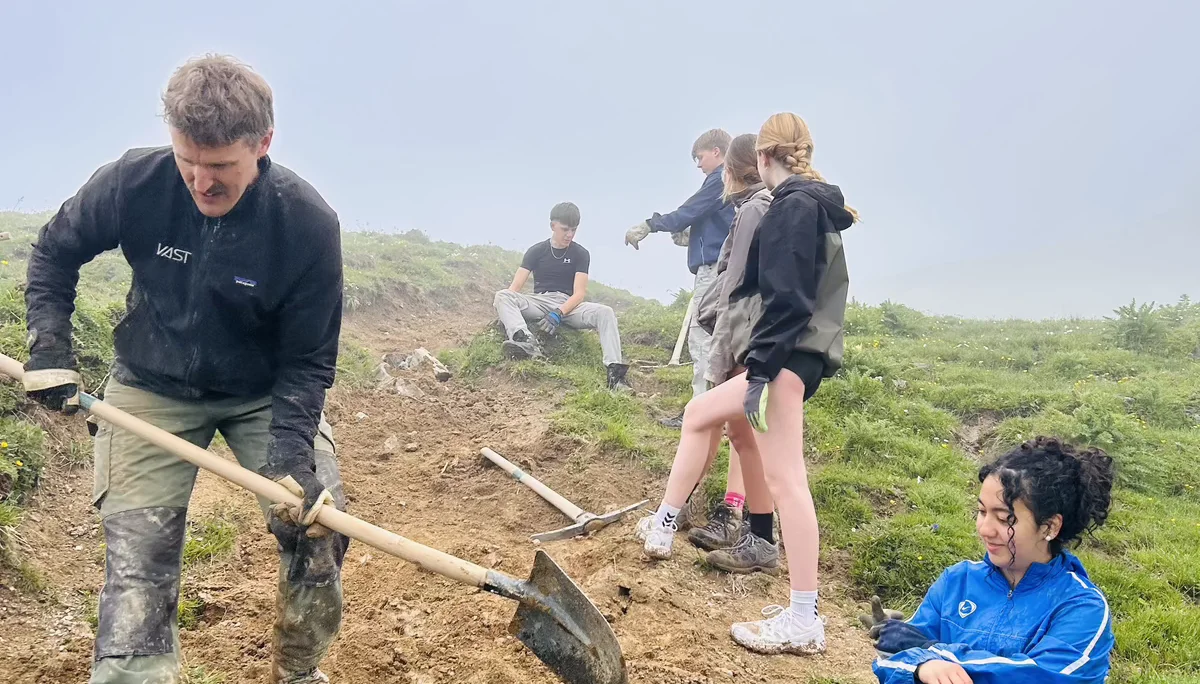 Projektwoche Elisabeth-von-Thadden-Gymnasiums Heidelberg | © DAV Heidelberg/Steffen Schellhammer